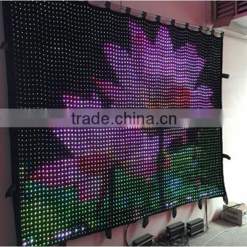 p3.5 2M*3MLED video display new product DMX control club disco imagic smd led curtain lighting