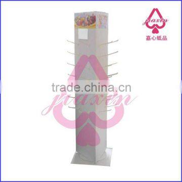 Carton display stand/ carton display tower for imitation jewellery with hooks