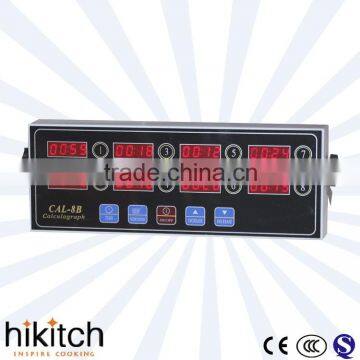 Acrylic body 8 gate kitchen digital timer