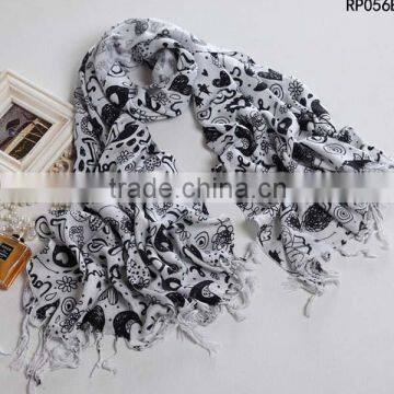 floral printed pashmina scarf 18