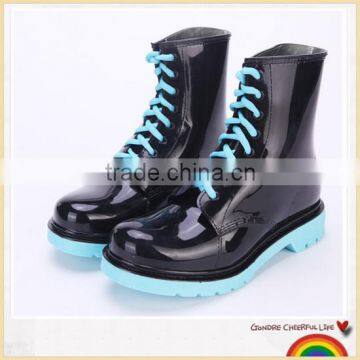 Popular women rain boots colorful shoes