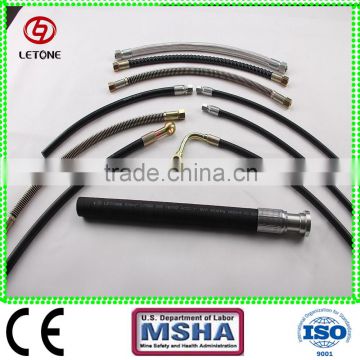 Hydraulic rubber hose assembly with spare parts