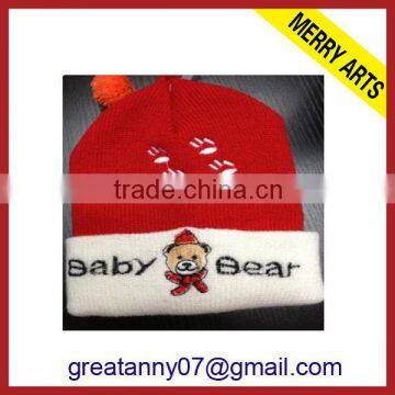 2015 christmas decoration infant christmas hat with light