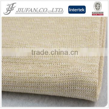 Jiufan Textile fancy cut and sew rayon polyester lurex with spandex knitting fabric