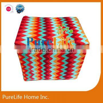 SZPLH Zig-zag Style Cube Pouffe Stool