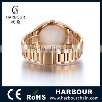 Full Stainless Steel Mutifunction Japan Quartz Wirst Watch Gold photo-3