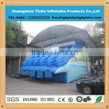 2015 Commercial Grade giant inflatable water slide with pool