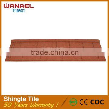 Wanael easy maintenance competitive price corrugated roofing metal shingle prices manufacturer