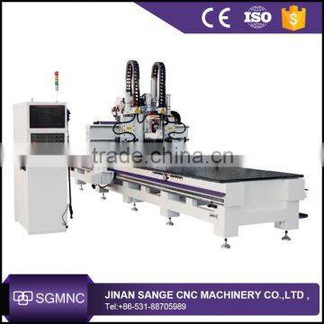 Furniture production line full automatic cnc wood cutting router 1325 with auto feeding