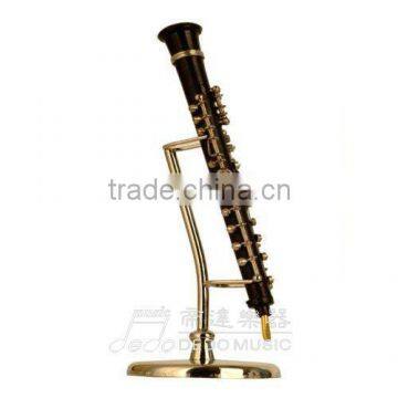 1/6 size gold plated music instrument shaped music art of clarinet