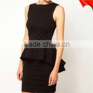 manufacturer clothes with full peplum frill D-1445