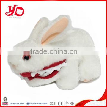 Wholesale soft stuffed farm animal plush white rabbit, real soft cute plush white rabbit