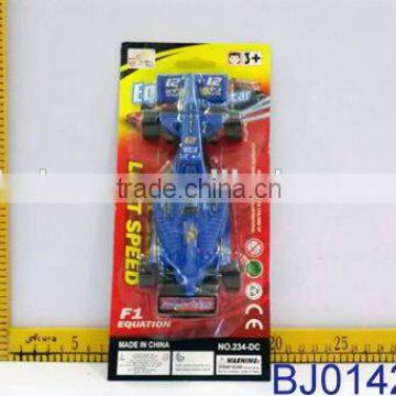 Plastic kids toy popular blue small F1 racing car toy