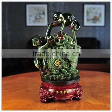 Funny monkey statue, feng shui sculpture, miniature figurines for sale