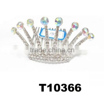 bulk cute small princess rhinestone tiaras for girls