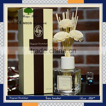 2016 wholesale factory price fragrance oil 180ml natural rattan reed diffuser gift sets & aroma humidifier