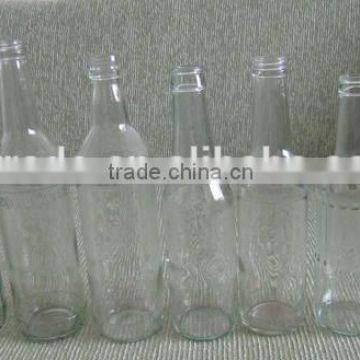 customized white glass bottle