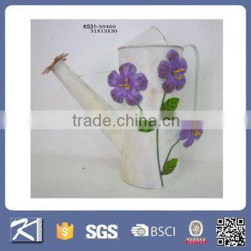 TOP SALES! lavender flower printed watering can for irrigation