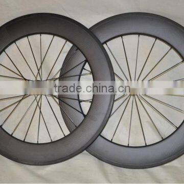 Chinese carbon clincher wheels, durable 88*23mm carbon wheels, super light toray carbon clincher wheels