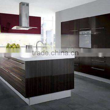 MDF kitchen cabinet round wooden doors