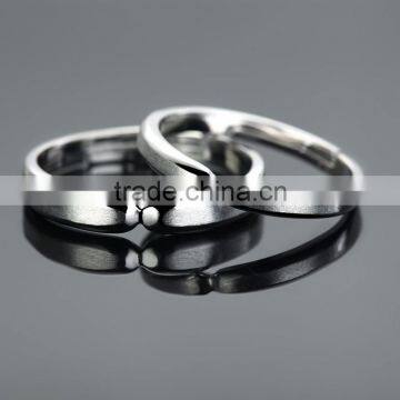 adjustable plain silver wedding rings