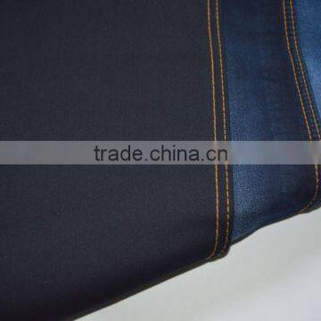 black weft cotton polyester spandex denim farbic