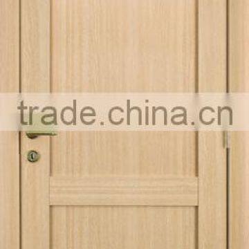 Unfinished interior oak veneered 2 panel modern wood door design