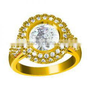 CAD design of fancy ring model