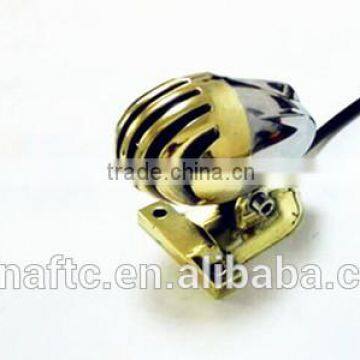 Motorcycle Vintage Antique Solid Brass Grilled Tail Light Brake Lamp For Harley, Chopper, Bobber