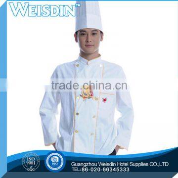 optical white viscose flat top chef hat