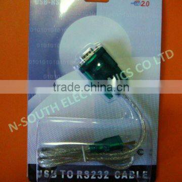 Hot sale Manufactory usb 2.0 to rs232 db9 pin serial converter cable