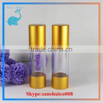 airless lotion cosmetic serum bottle 30ml gold