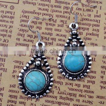 New Arrival Charming Water Drop Turquoise Drop Earrings Fashion Jewelry