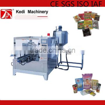 Fruit juice packing machine with zipper pouch or stand-up pouch