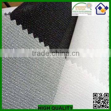 Double dot coating warp knit woven interlining/fusing interfacing fabric