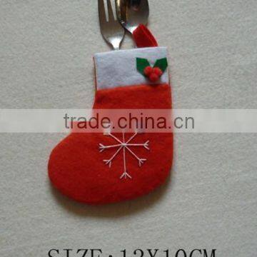 Santa Christmas Silverware Holder Pocket /Christmas tableware Holder
