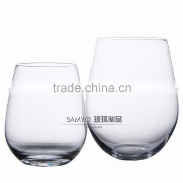 SAMYO glass tumbler,drinking glass cup with round bottom 360ml