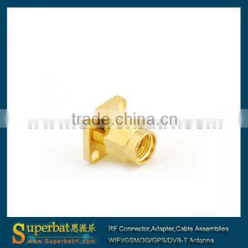 panel mount sma rf connector of soder pin plug