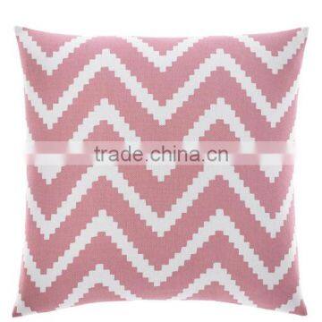 BELL POINT PINK CHEVRON THROW PILLOW