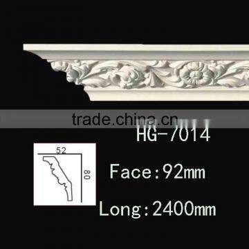 3D delicate luxury PU,Polyurethane foam crown/cornice moulding for builfing interioe decoration