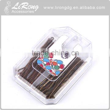 Fashion 5cm 70 pcs Steel + PS bobby pins With plastic box