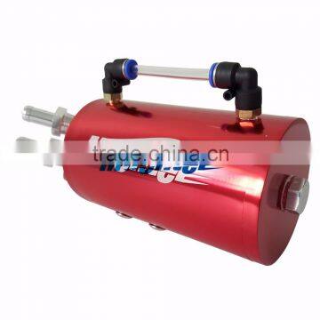 New Universal Car Racing Engine Oil Catch Tank Can Reservoir Red Round + Hose photo-5
