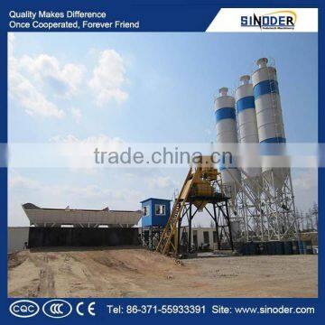 Sinoder Brand 25m3/h to 240m3/h automatic control concrete plant, concrete batching plant