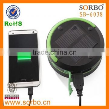 2016 New Environmental Over-charging Protection Solar Power Bank With LED Light Lantern