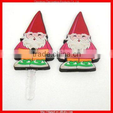 Colorful Santa Claus 3d soft PVC key cover for Christmas gift items 2013