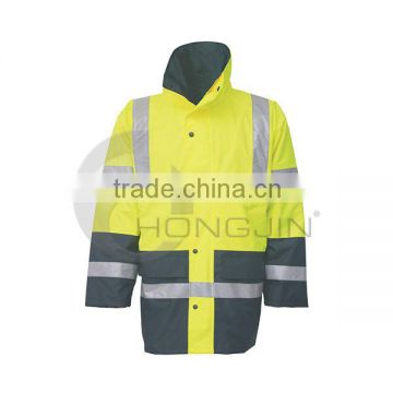 High Visibility Winter Work Jackets with Reflective Strip