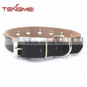 Black Large Spiked Leather Dog Collar With Many Size photo-3