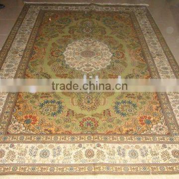 handmade silk and wool carpet persian wool and silk carpet