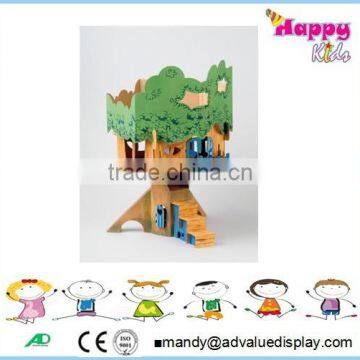 Chinese Manufacturer Funny Toys Paintable Cardboard Tree Playhouse