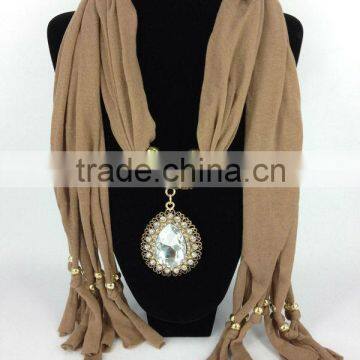 2014 Very popular and seling jewelry scarf for party